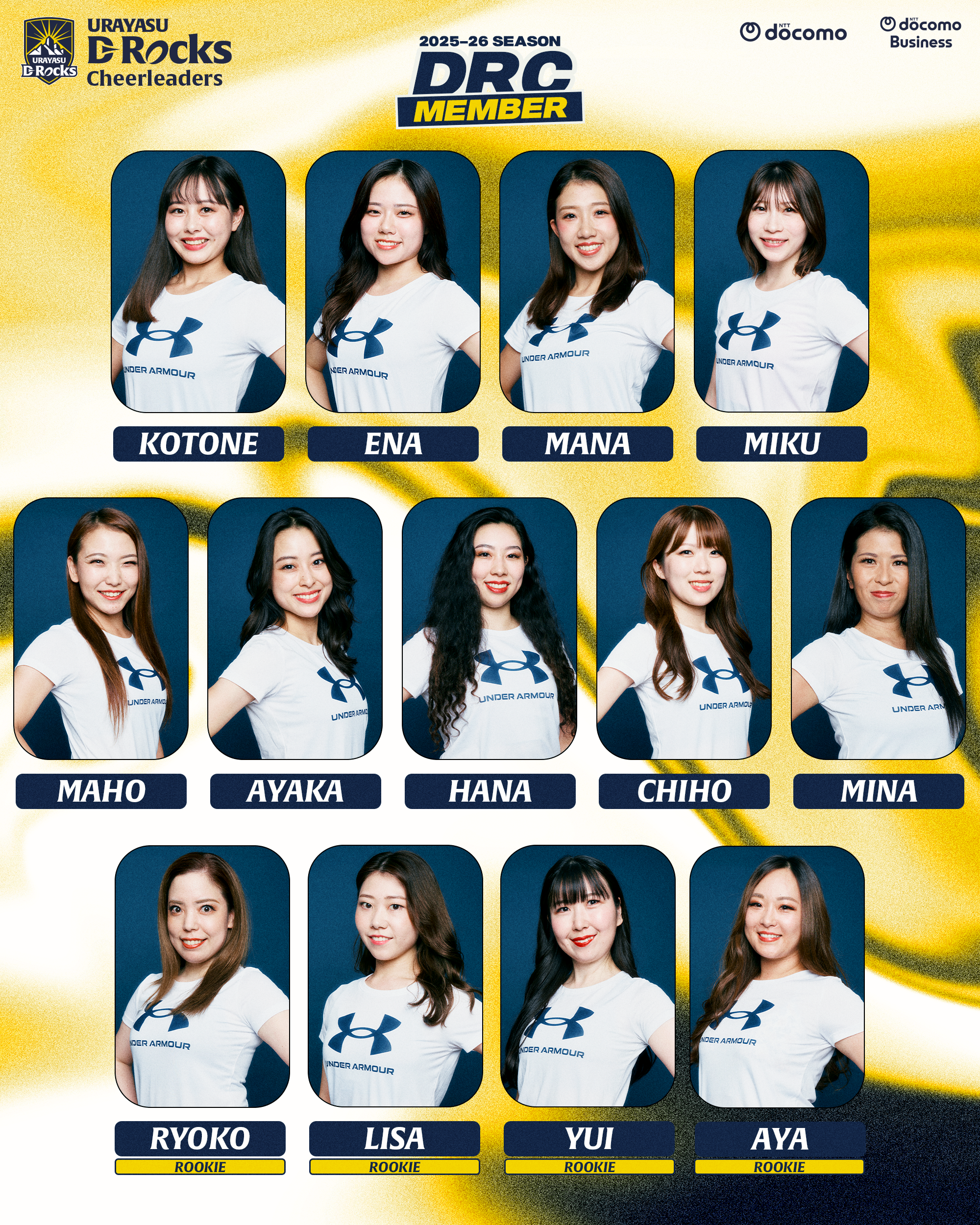 D-Rocks Cheerleaders 第4期メンバー決定のお知らせ | URAYASU D-Rocks